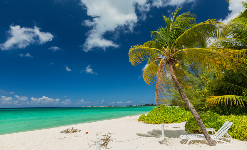 7 mile beach op Grand Cayman